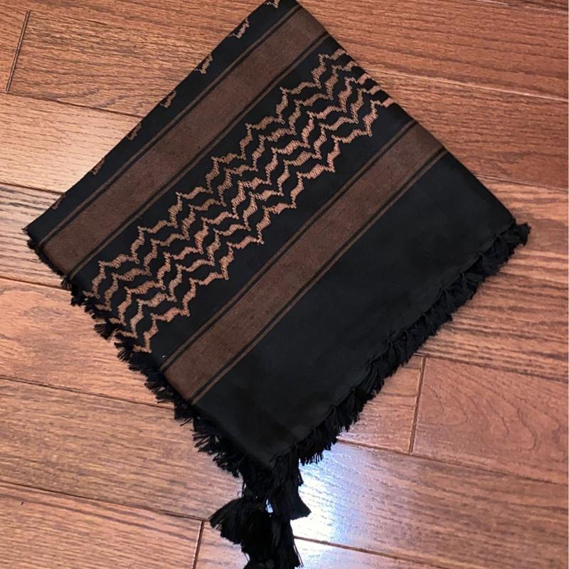 Gorgeous Brown and Black Kuffieya - Fashion Accessories - Clothes Accessories - Scarves & Shawls