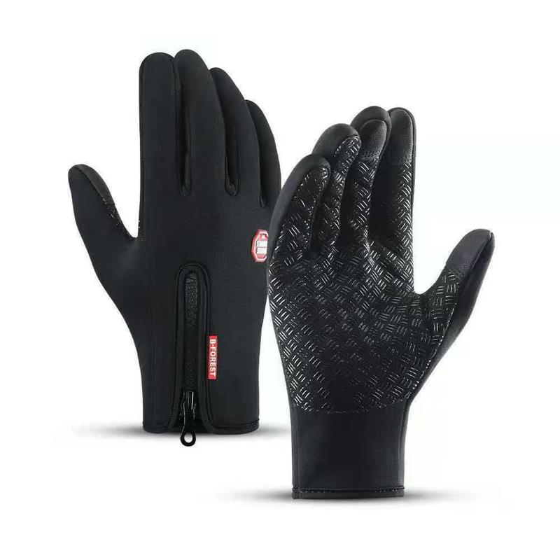 Winter warm touch screen cycling gloves, waterproof velvet sports gloves, fishing waterproof anti-slip touch screen gloves