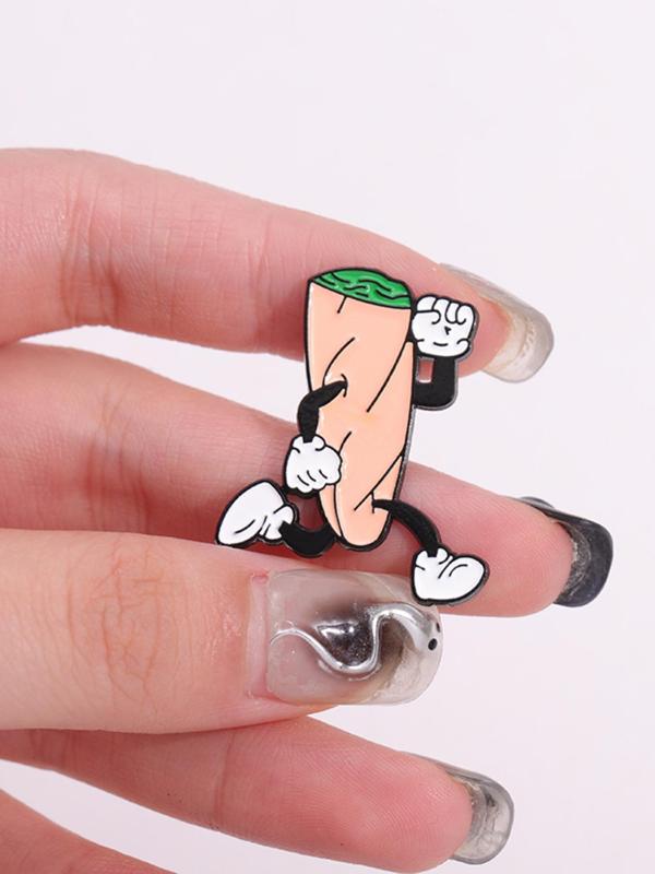 Cartoon Design Brooch, Cute Alloy Badge for Clothes & Hat & Backpack Decor, Fashion Accessories for Men & Women