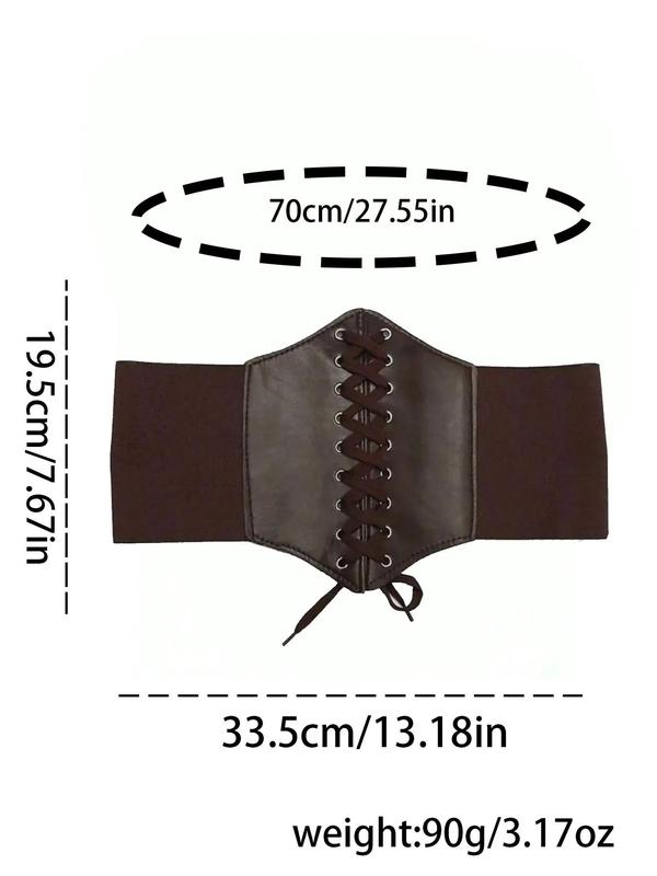 Women's  Criss Cross Design Wide Belt, Vintage Trendy Cute Lace up Corset Belt, Fashionable Clothes Accessories for Daily & Party Outfits Decoration