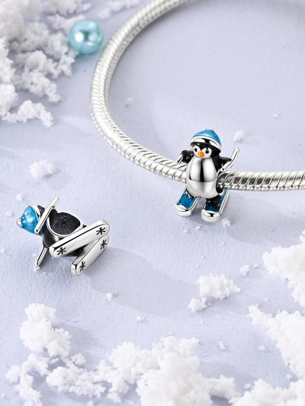 Cute Penguin Design Charm, Fashionable Penguin Charm for DIY Bracelet & Necklace, Fashion Accessories for Women & Girls