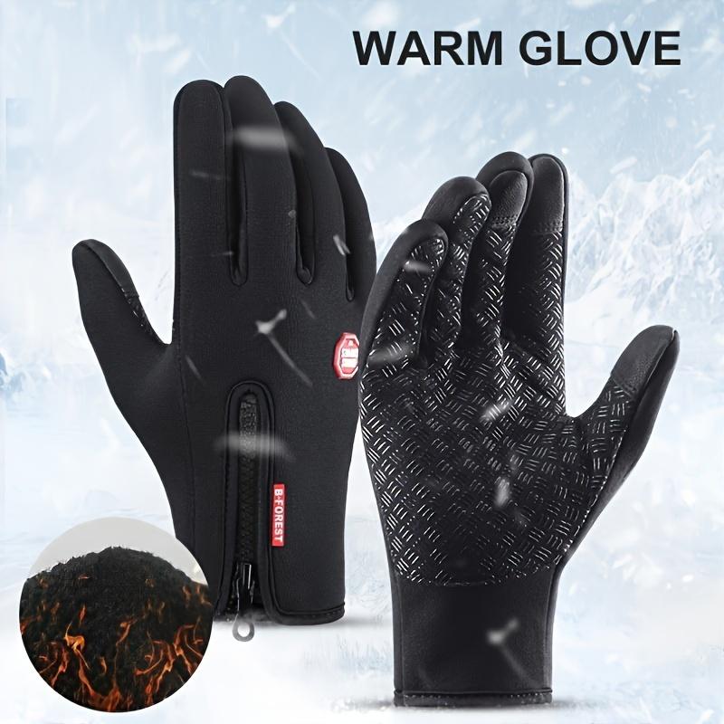 Winter warm touch screen cycling gloves, waterproof velvet sports gloves, fishing waterproof anti-slip touch screen gloves