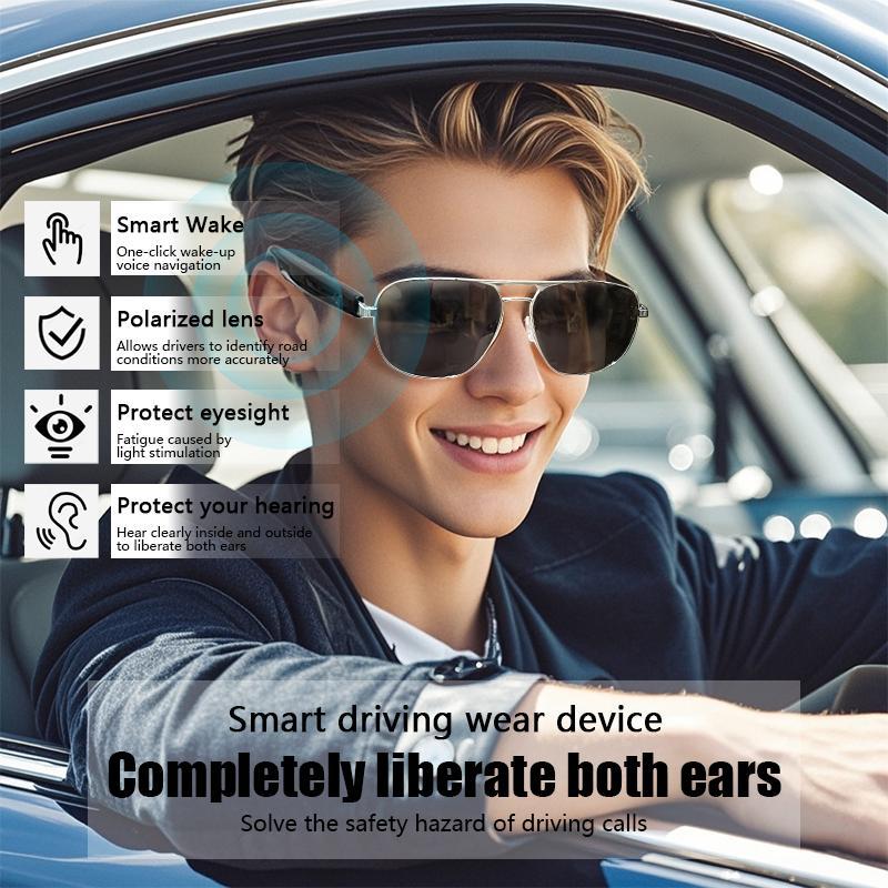 PengTeng Smart Glasses, Wireless Headphones Sunglasses for Listening To Music & Calling, Creative Smart Sports Sunglasses, Smart Glasses for Men & Women