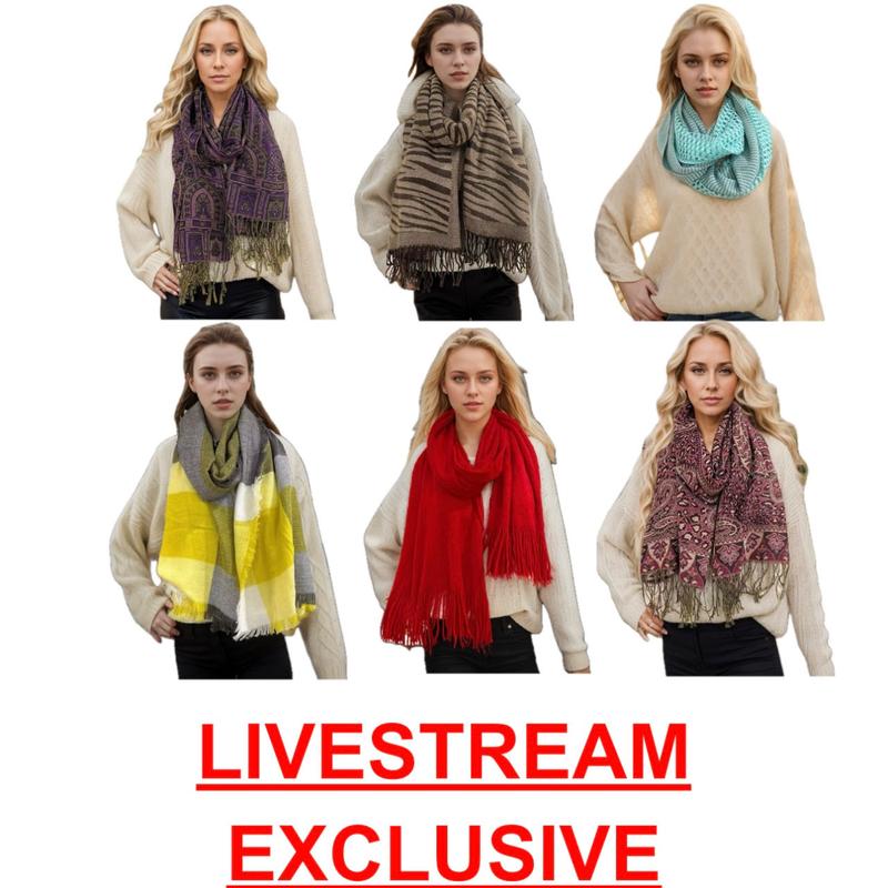 $3 Each Thick and Quality Scarf for Women and Girls, Trendy and Skin-Friendly, Fall Winter Fashion Accessories