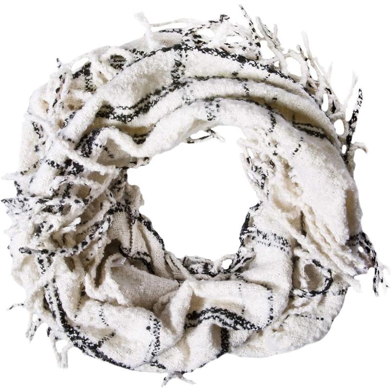 Infinity Scarf Winter Double-Layer Neck Warmer Knit Fleece Lined Circle Loop Scarves Gifts