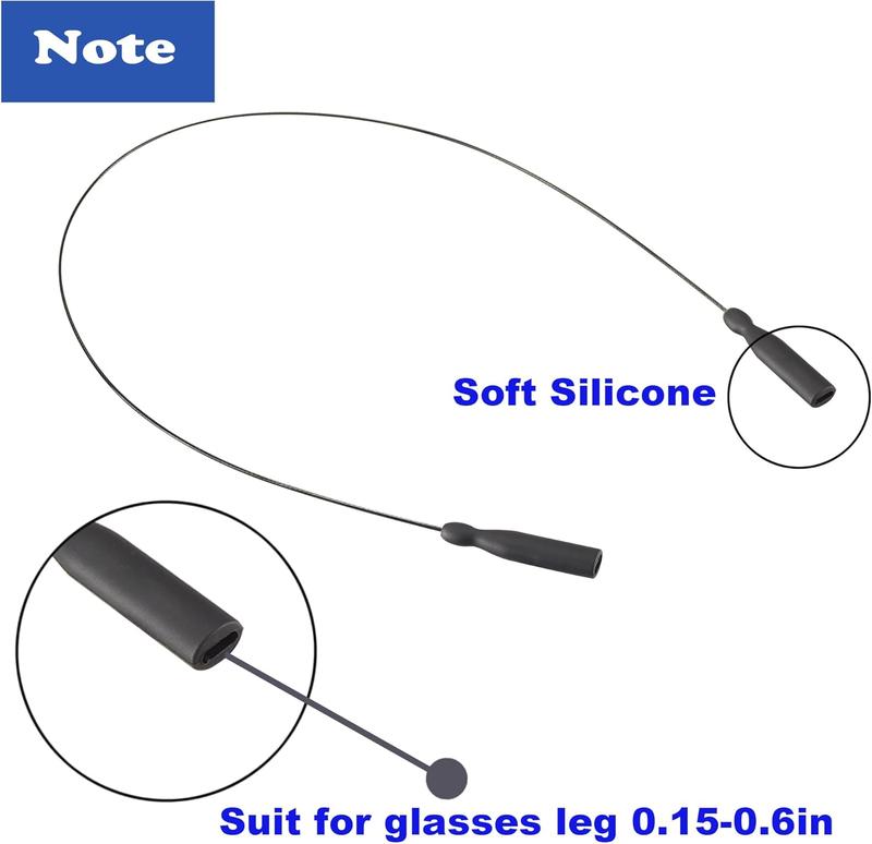 Glasses Straps - Sunglasses Strap Eyewear Retainer Eyeglasses Straps Eyewear String Holder Sunglass Leash Kit around Your  for Man Woman  (1pcs Clear)