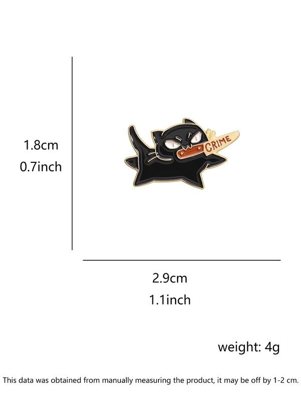 Cartoon Cat Design Brooch, Cute Cat Pin, Fashion Alloy Badge for Daily Clothing Decor, Trendy All-match & Exquisite Brooch for Birthday Gift