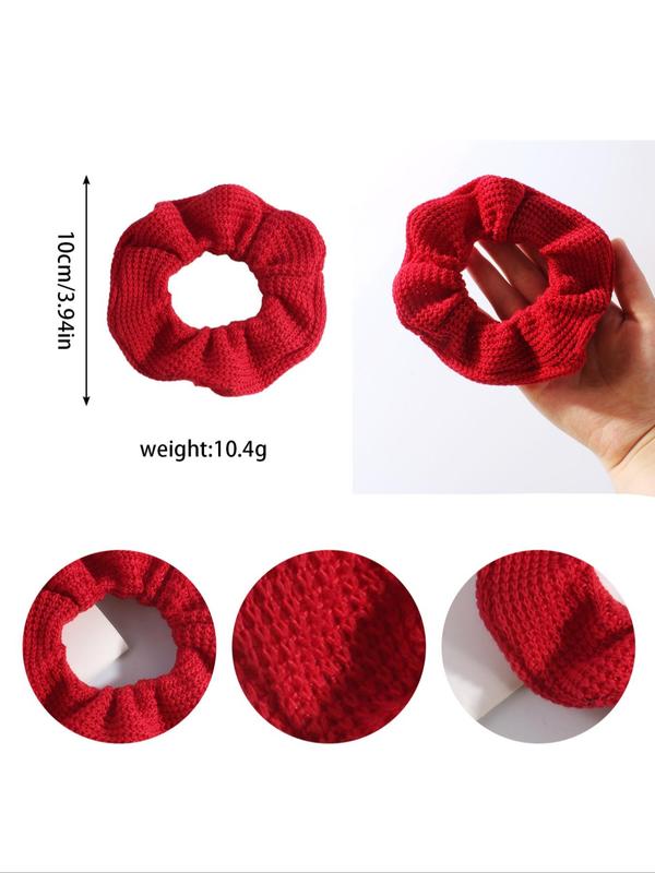 Cute Christmas Themed Hair Scrunchies, Soft Hair Tie, High Stretch Hair Tie, Fashion Hair Accessories for Women & Girls