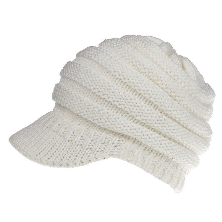 Ladies knitted baseball cap