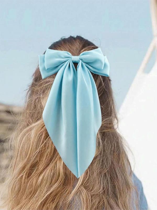 Random Color Bowknot Design Hair Clip, Cute Hair Accessories for Women & Girls, Minimalist Headwear Suitable for Thick Hair