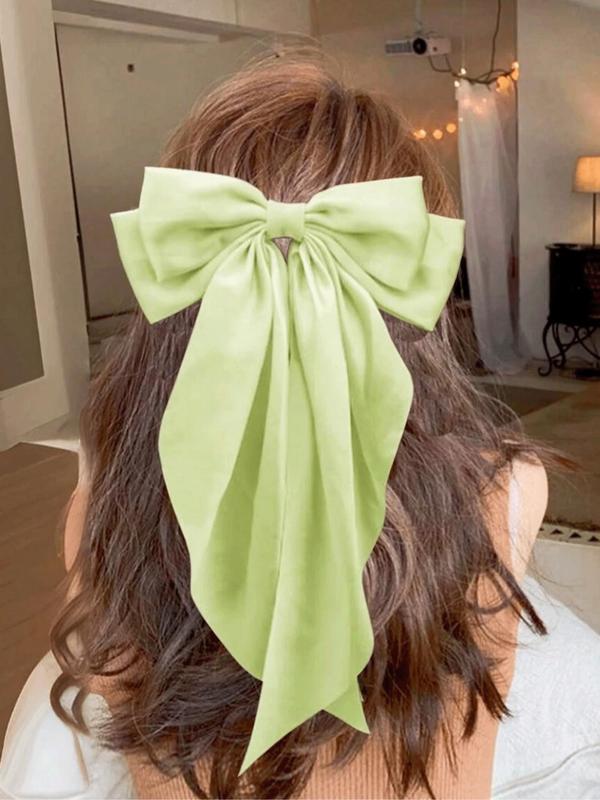 Random Color Bowknot Design Hair Clip, Cute Hair Accessories for Women & Girls, Minimalist Headwear Suitable for Thick Hair