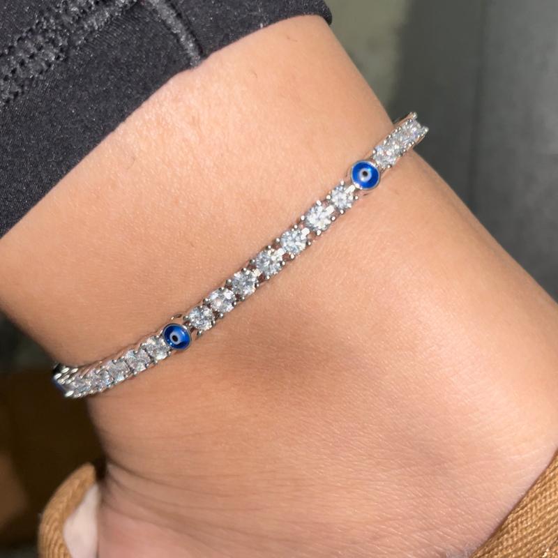 Evil eye anklet